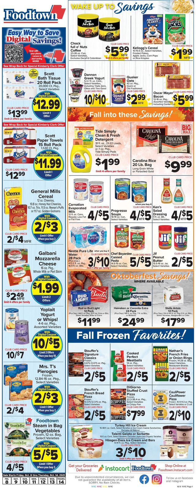 Foodtown Ad from 10/08/2021