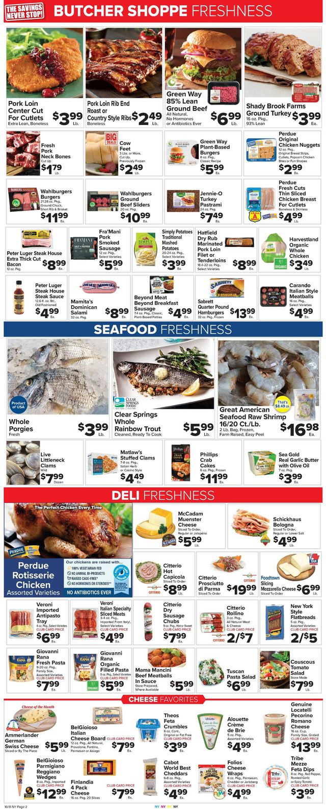 Foodtown Ad from 10/08/2021