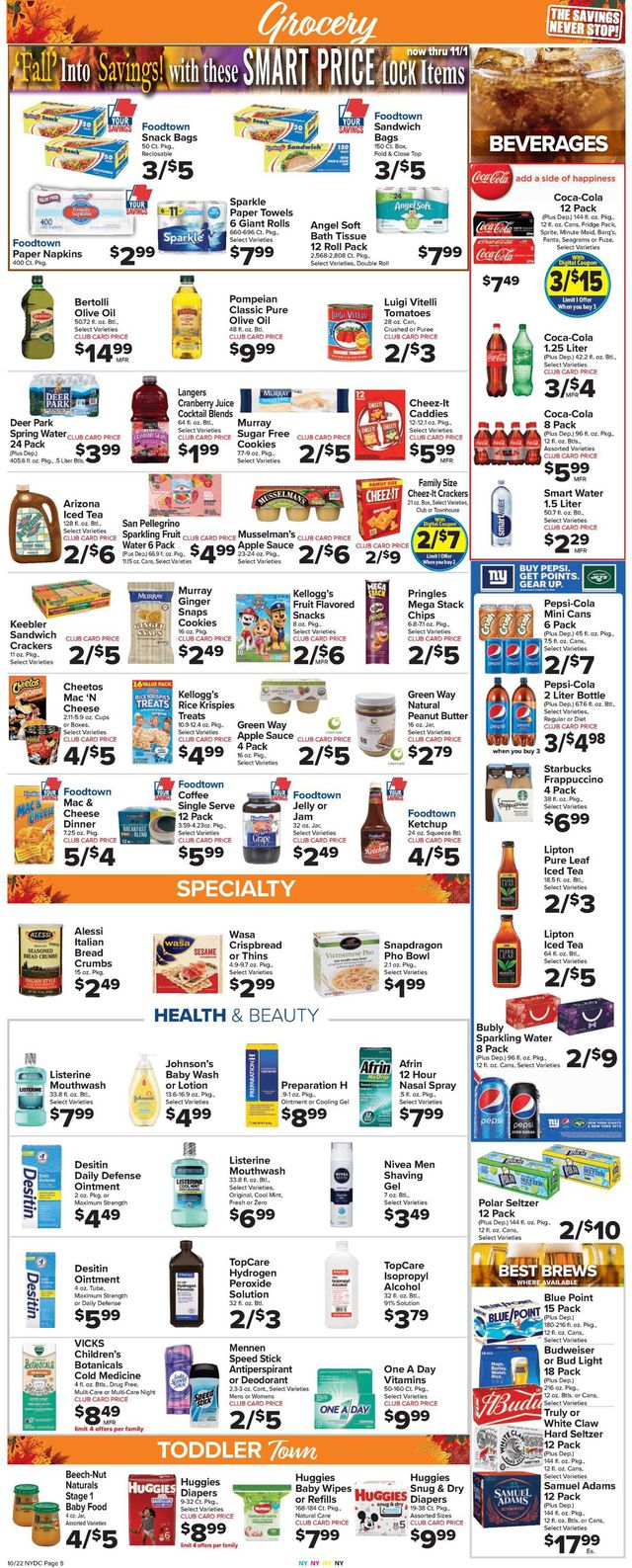 Foodtown Ad from 10/22/2021