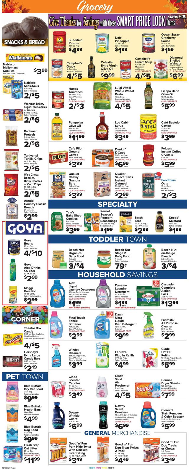 Foodtown Ad from 10/29/2021