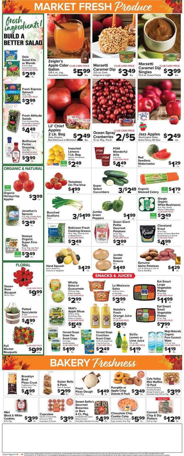 Foodtown Ad from 10/29/2021