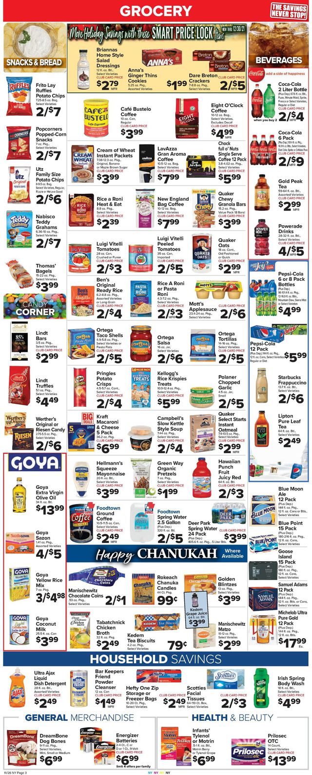 Foodtown Ad from 11/26/2021