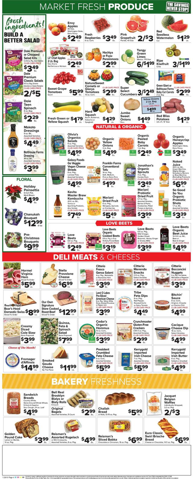 Foodtown Ad from 11/26/2021