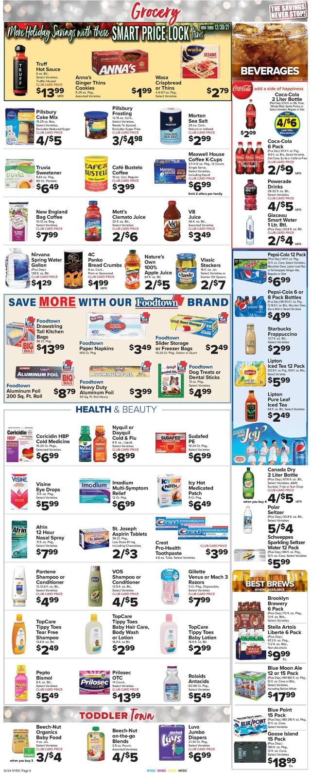 Foodtown Ad from 12/24/2021
