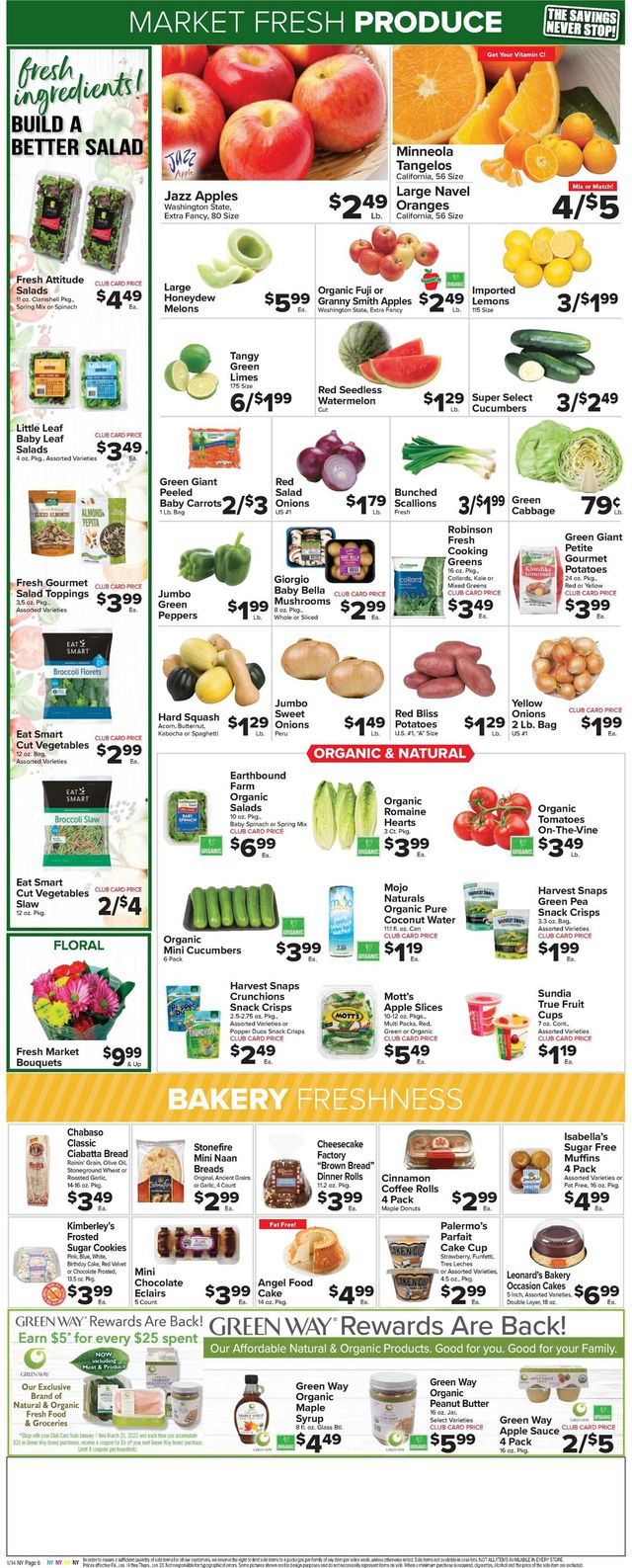 Foodtown Ad from 01/14/2022