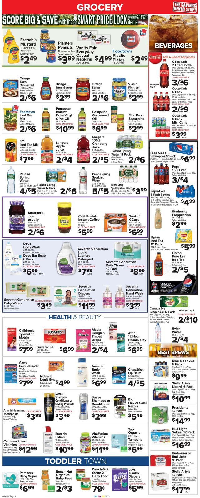 Foodtown Ad from 01/21/2022