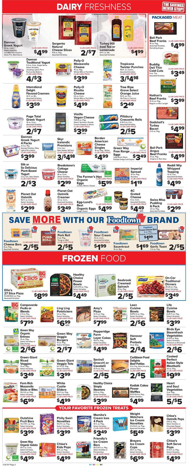 Foodtown Ad from 01/28/2022