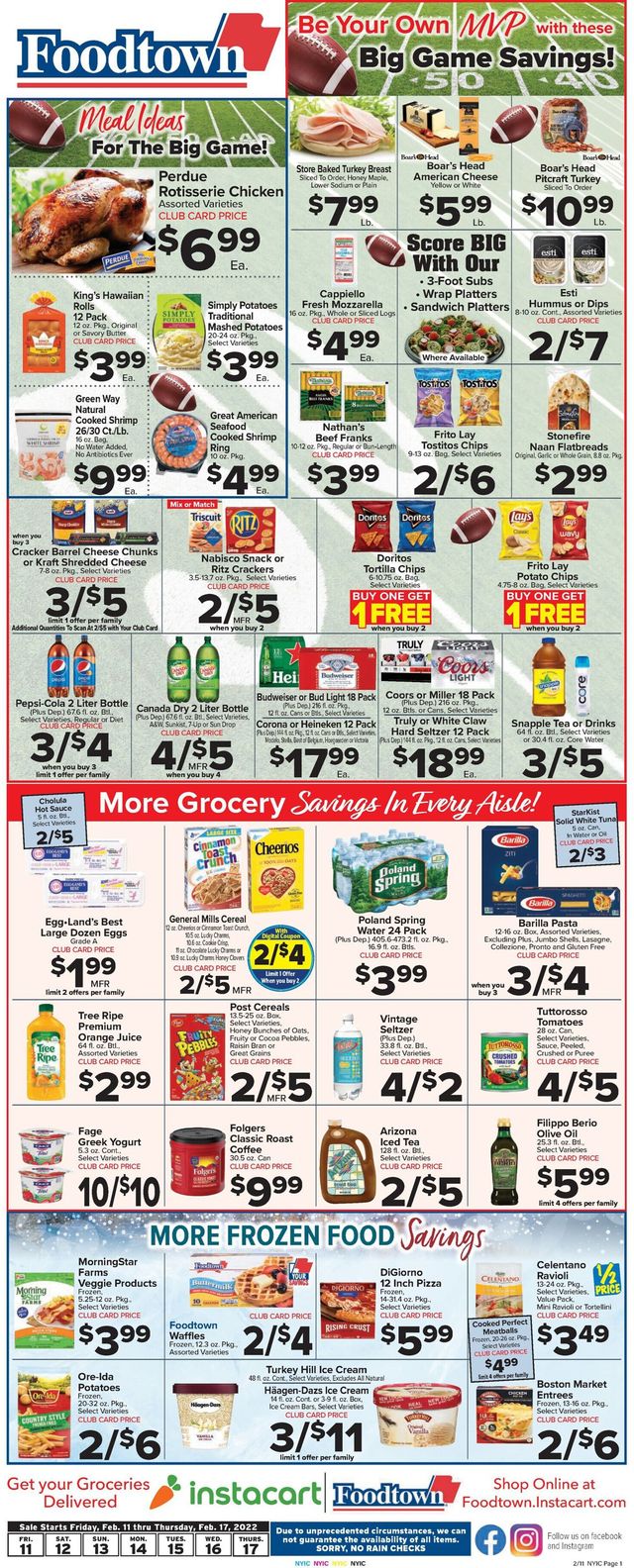 Foodtown Ad from 02/11/2022