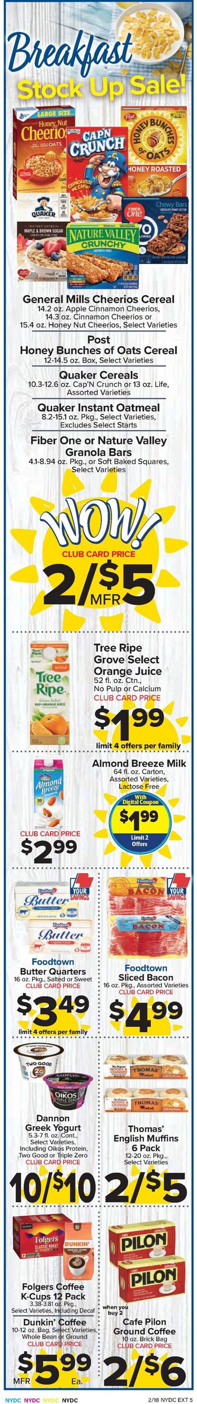 Foodtown Ad from 02/18/2022