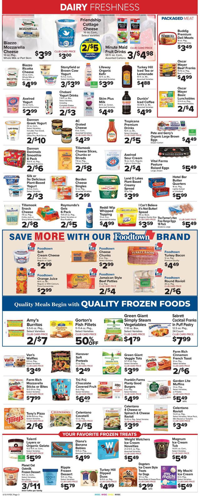 Foodtown Ad from 05/13/2022