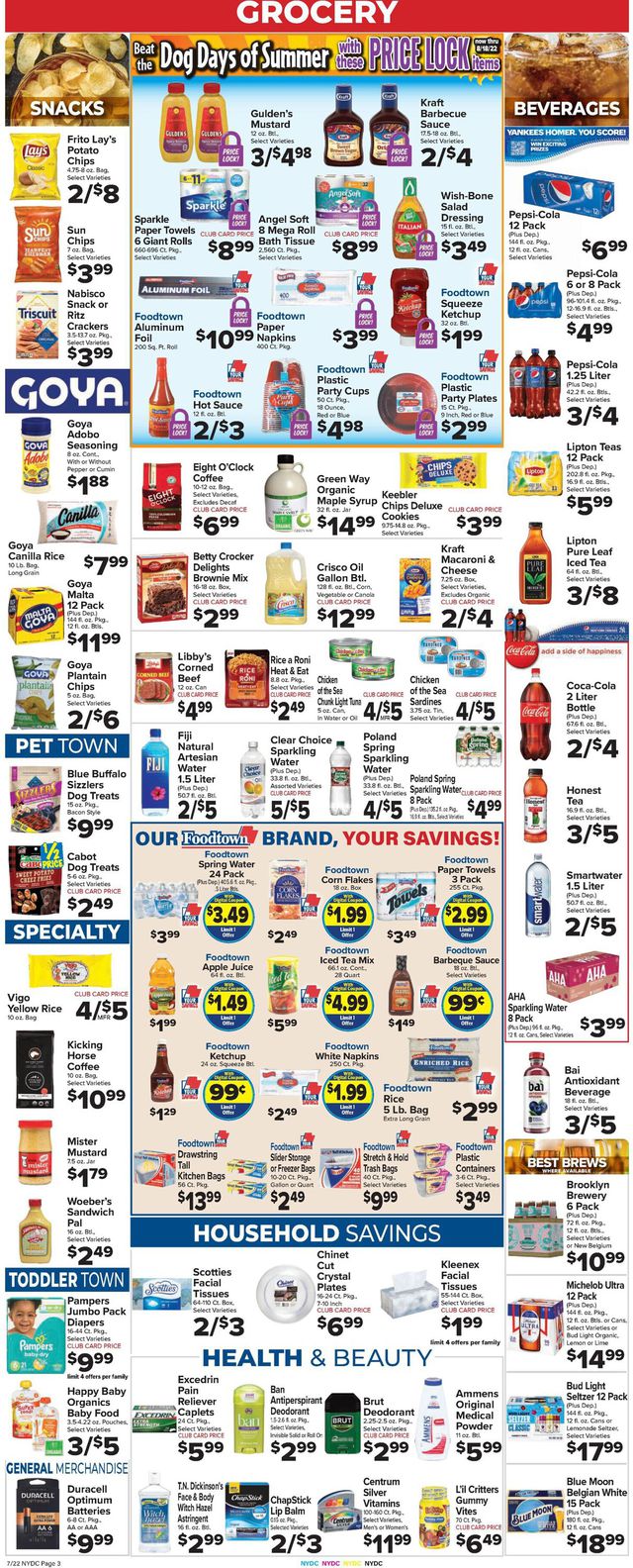 Foodtown Ad from 07/22/2022