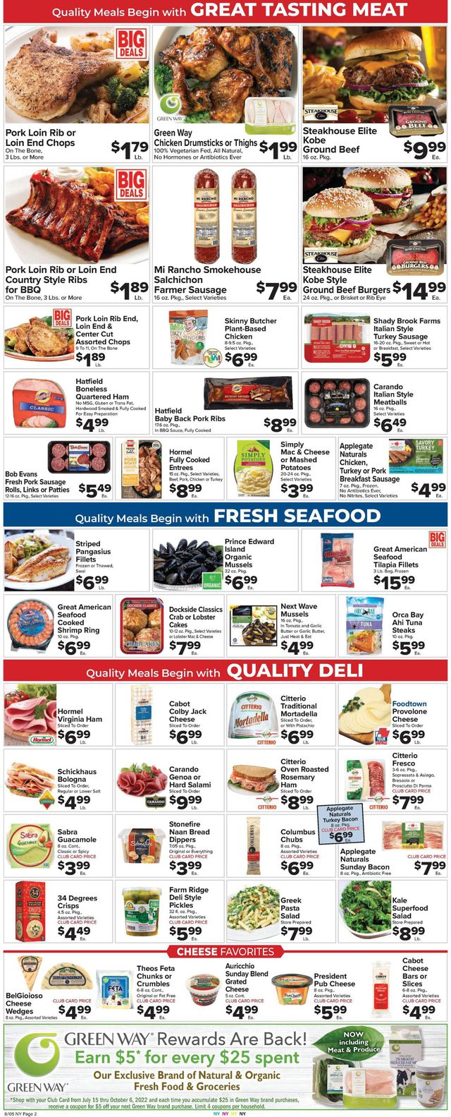 Foodtown Ad from 08/05/2022