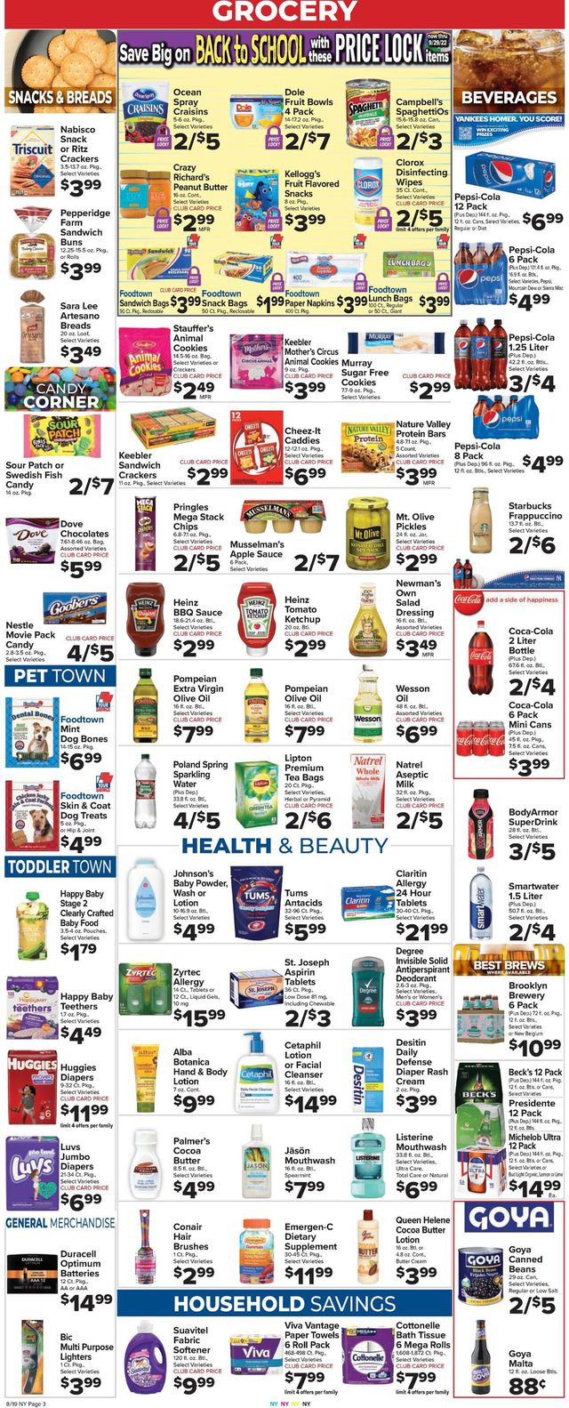Foodtown Ad from 08/19/2022