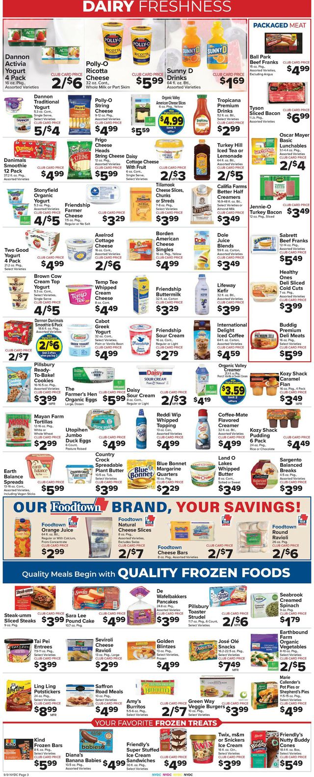 Foodtown Ad from 09/09/2022