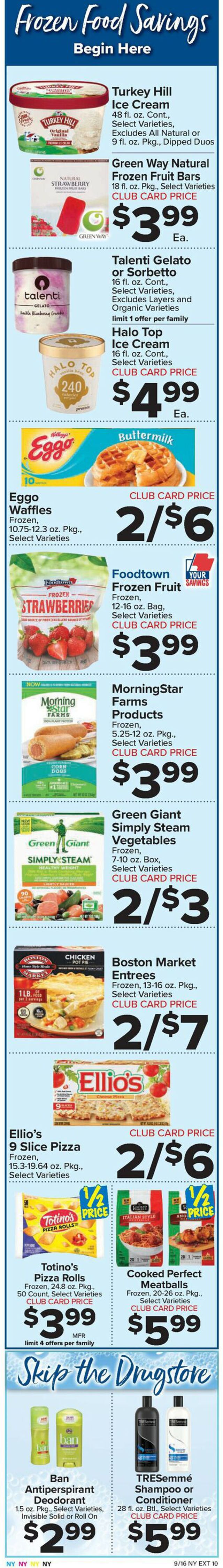 Foodtown Ad from 09/16/2022