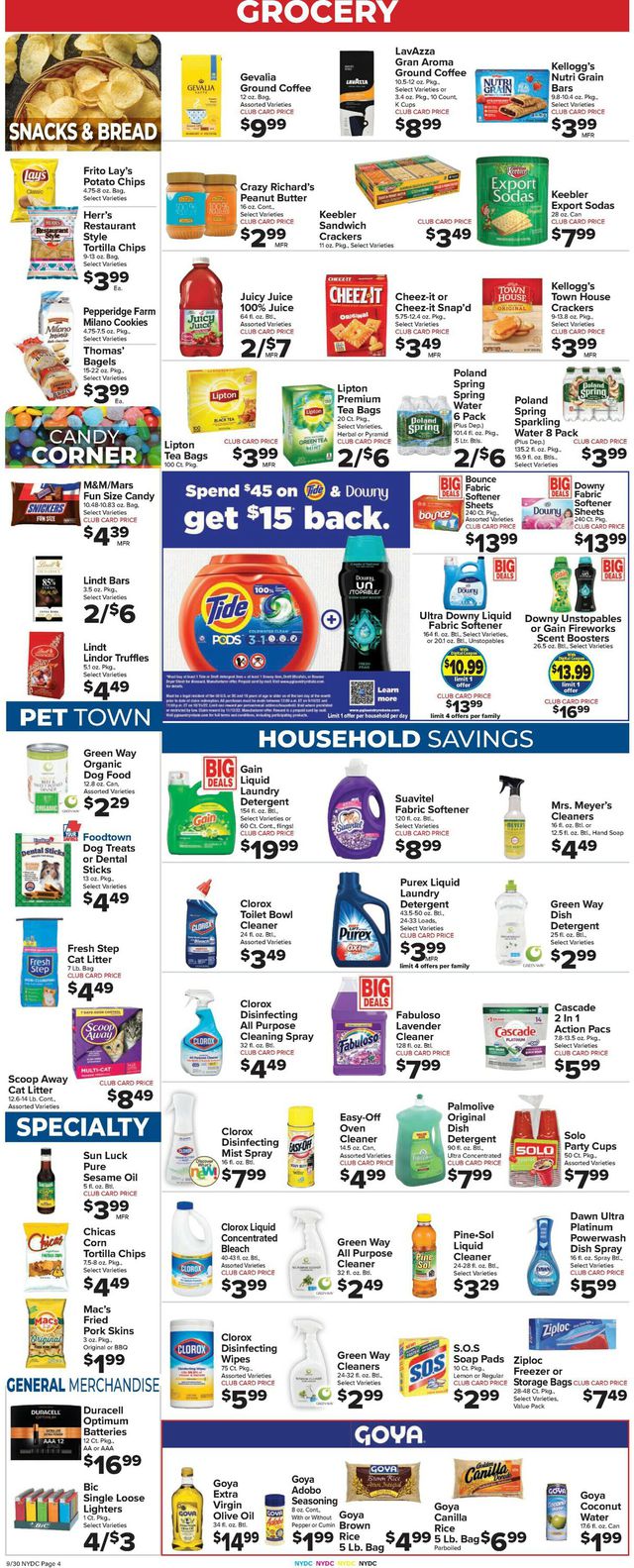 Foodtown Ad from 09/30/2022