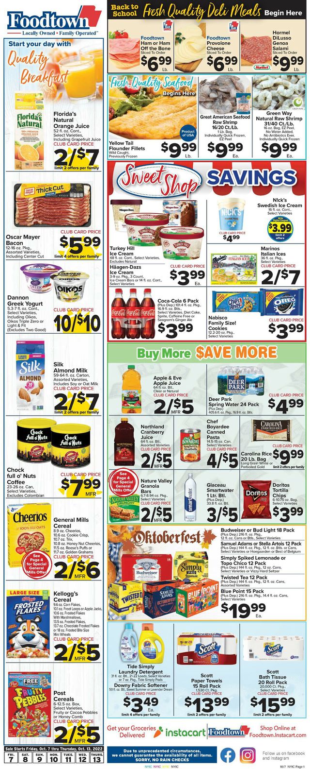 Foodtown Ad from 10/07/2022