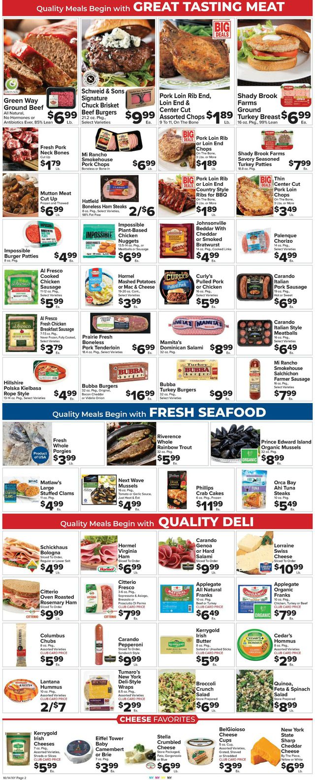 Foodtown Ad from 10/14/2022