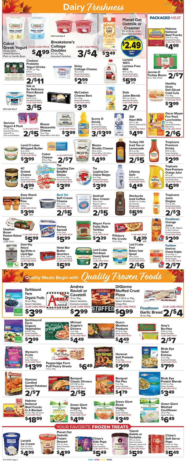 Foodtown Ad from 11/04/2022