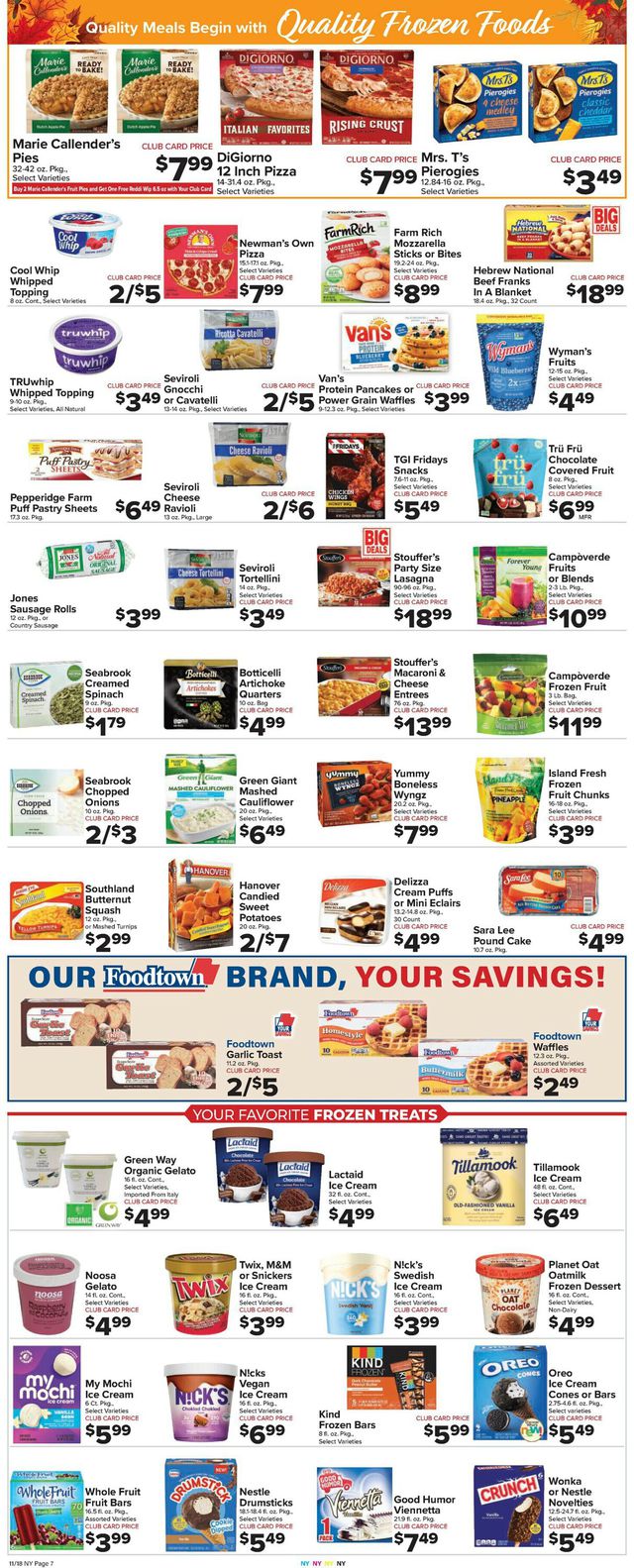 Foodtown Ad from 11/18/2022