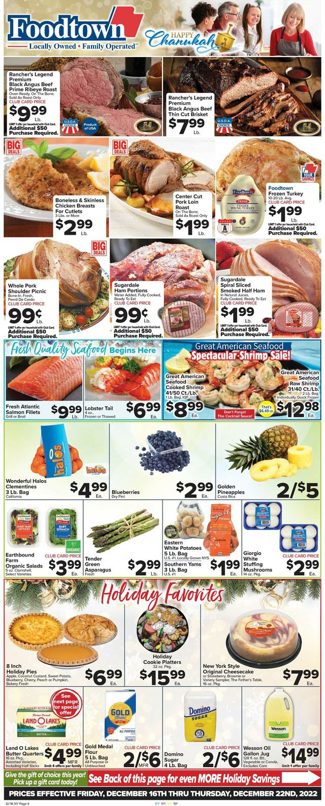 Foodtown Ad from 12/16/2022