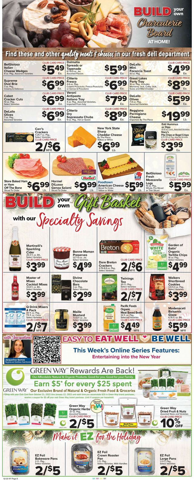Foodtown Ad from 12/23/2022