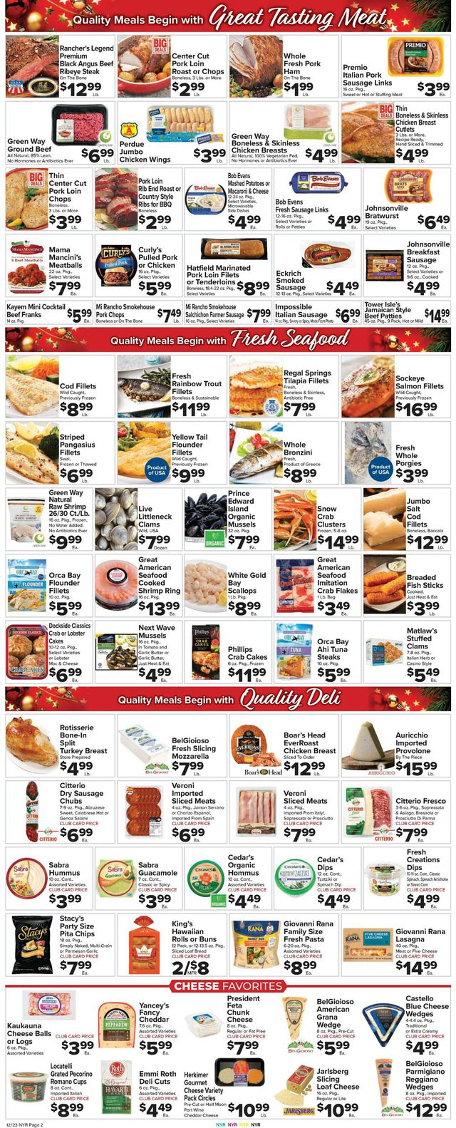 Foodtown Ad from 12/23/2022