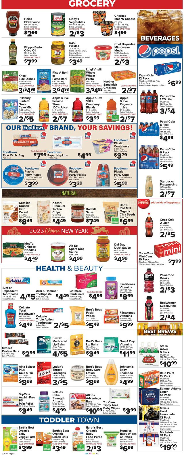 Foodtown Ad from 01/20/2023