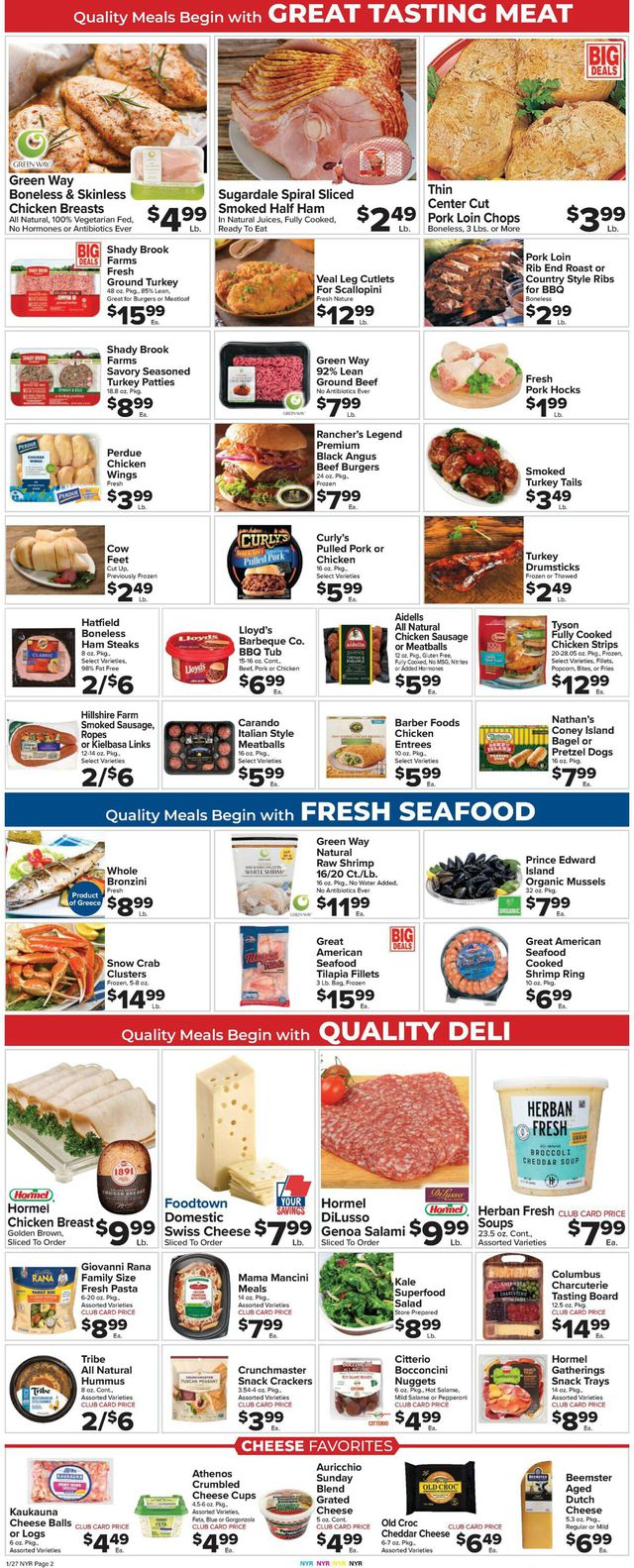 Foodtown Ad from 01/27/2023