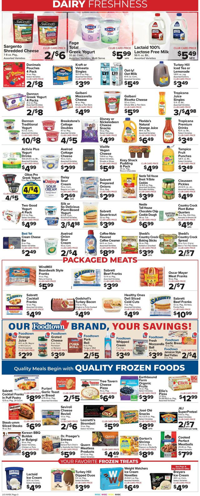Foodtown Ad from 02/03/2023