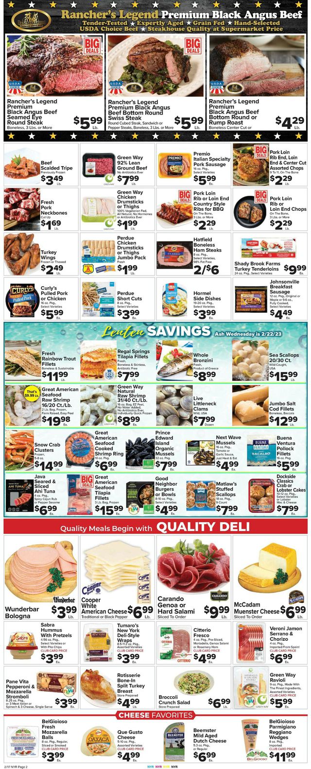 Foodtown Ad from 02/17/2023