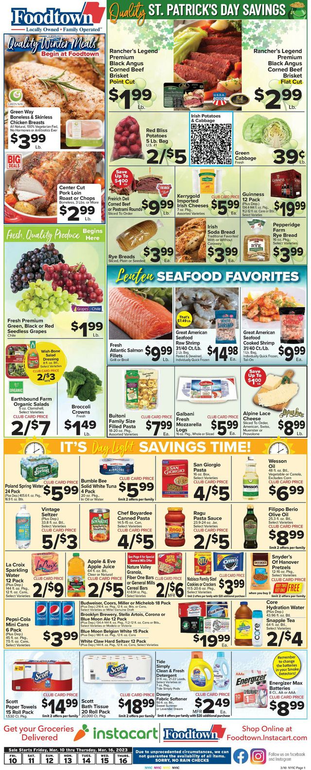 Foodtown Ad from 03/10/2023