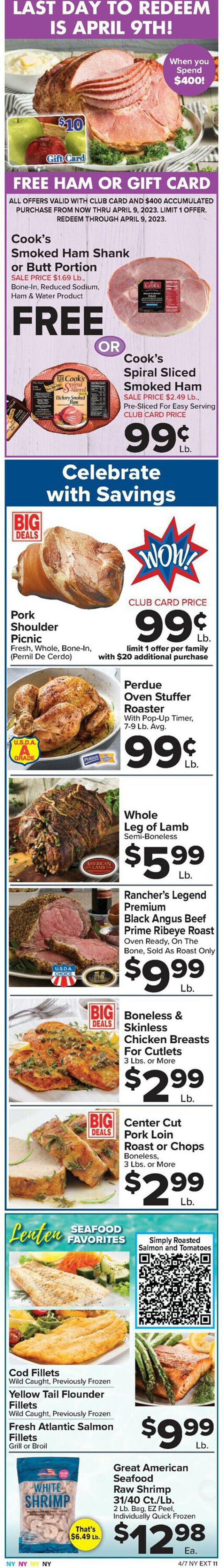 Foodtown Ad from 04/07/2023