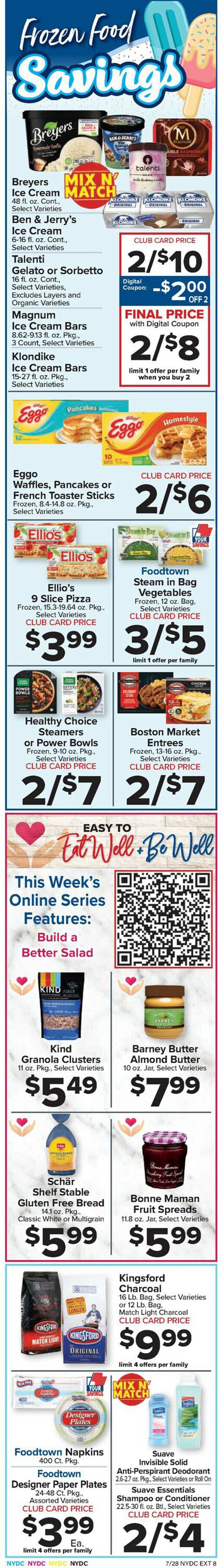 Foodtown Ad from 07/28/2023