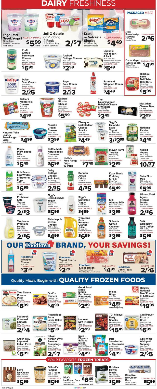 Foodtown Ad from 08/25/2023