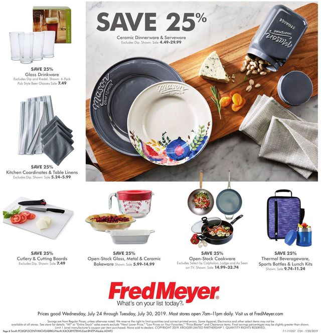Fred Meyer Ad from 07/24/2019