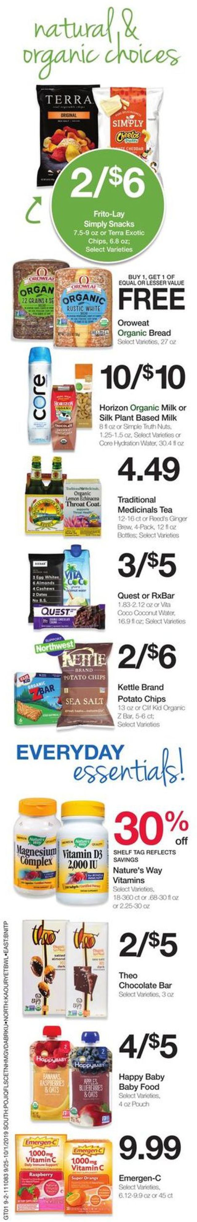 Fred Meyer Ad from 09/25/2019