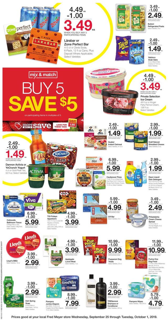 Fred Meyer Ad from 09/25/2019