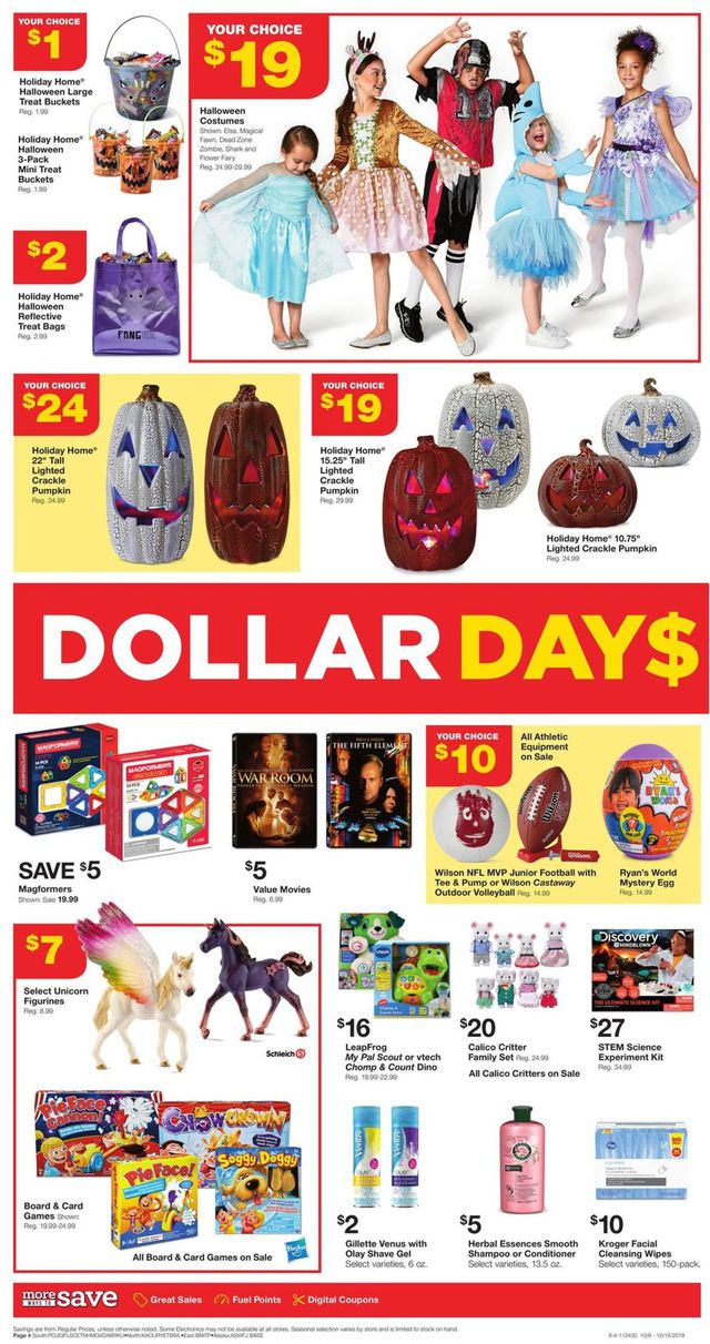 Fred Meyer Ad from 10/09/2019