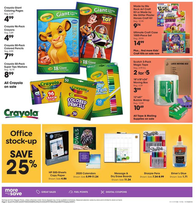 Fred Meyer Ad from 11/13/2019