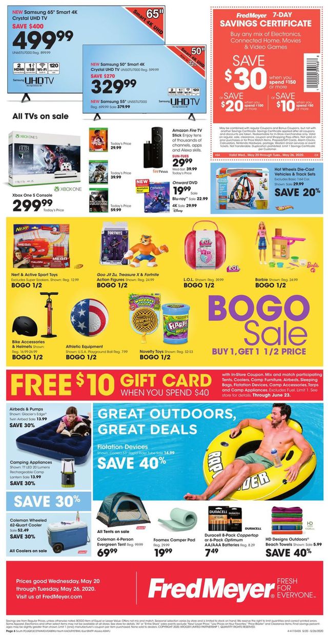 Fred Meyer Ad from 05/20/2020
