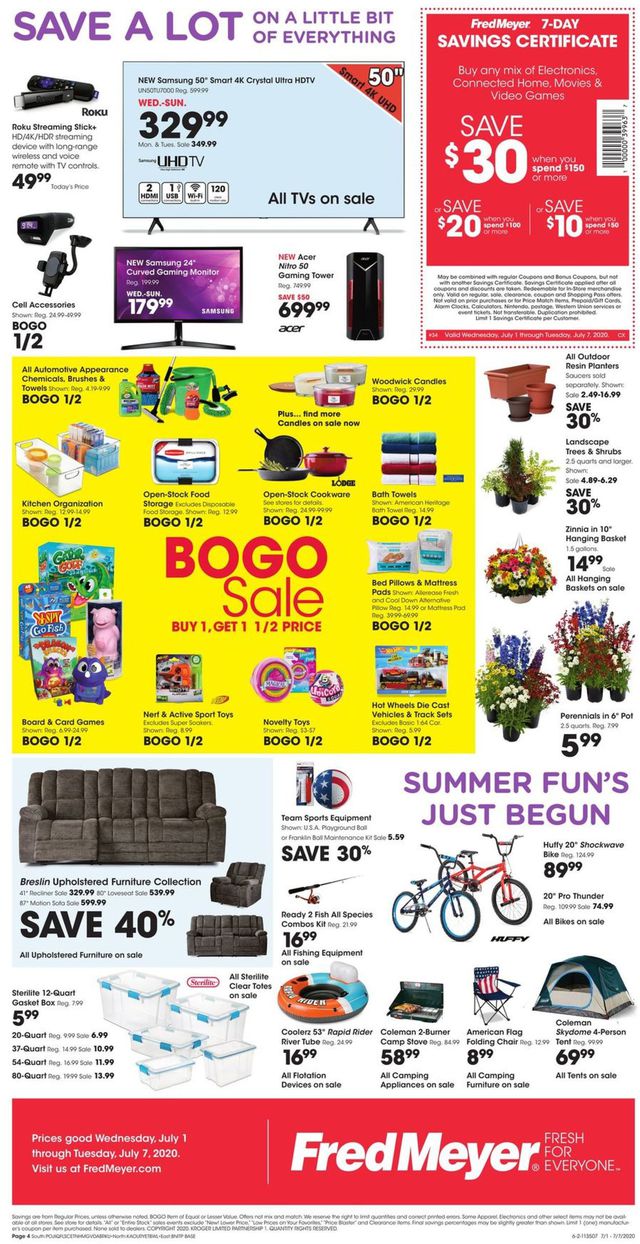 Fred Meyer Ad from 07/01/2020