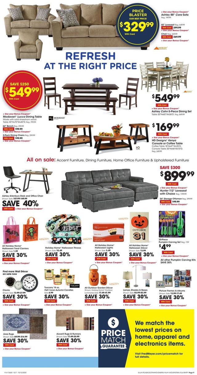 Fred Meyer Ad from 10/07/2020