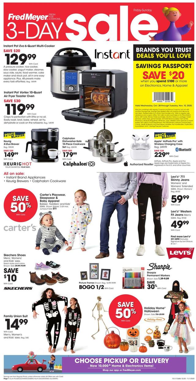 Fred Meyer Ad from 10/30/2020