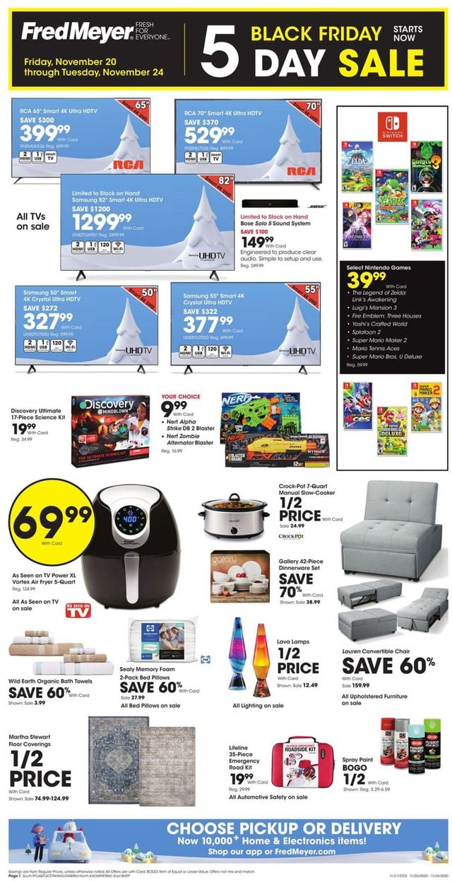 Fred Meyer Ad from 11/20/2020