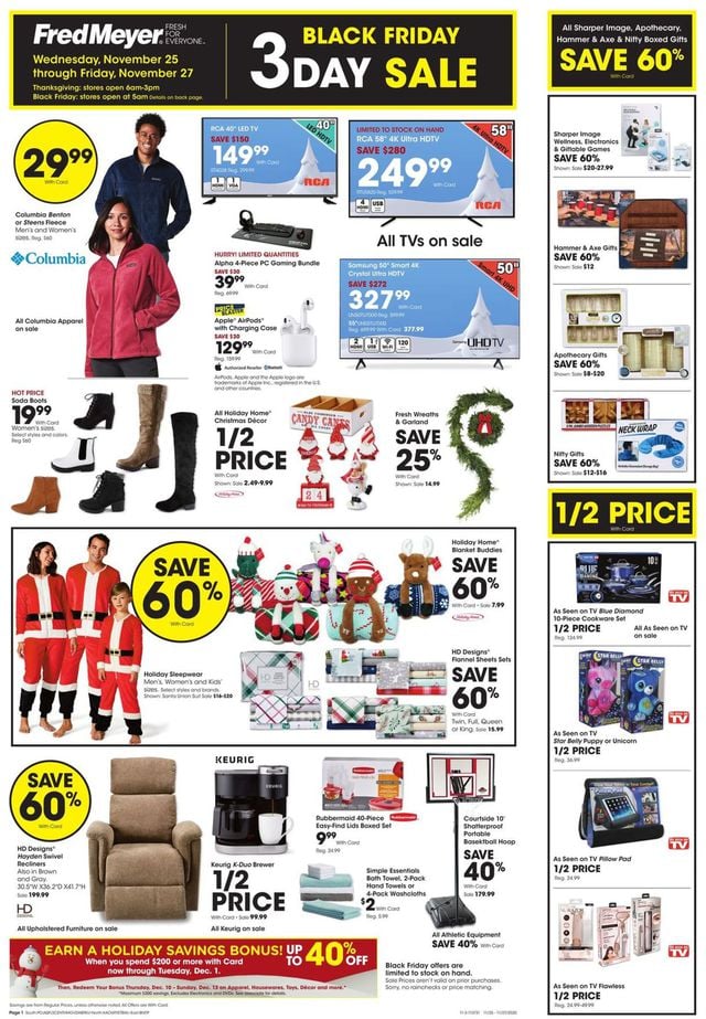 Fred Meyer Ad from 11/25/2020
