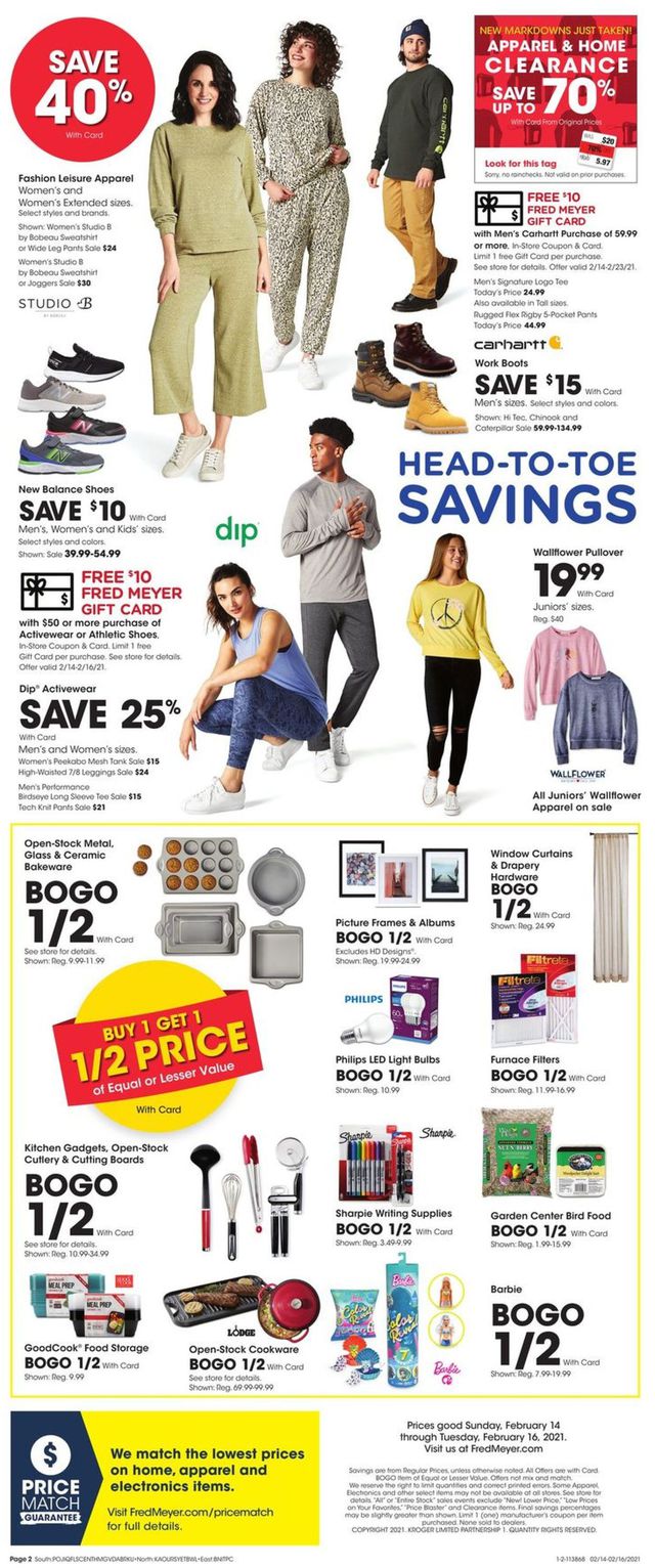 Fred Meyer Ad from 02/14/2021