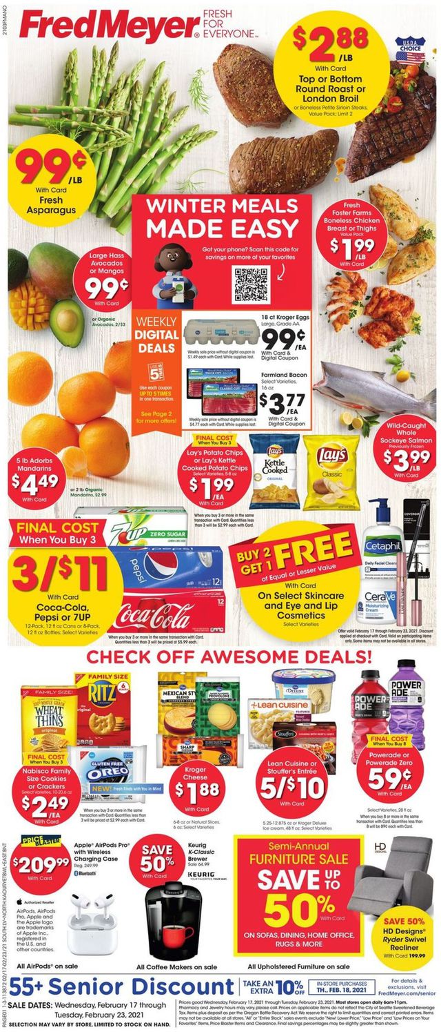 Fred Meyer Ad from 02/17/2021