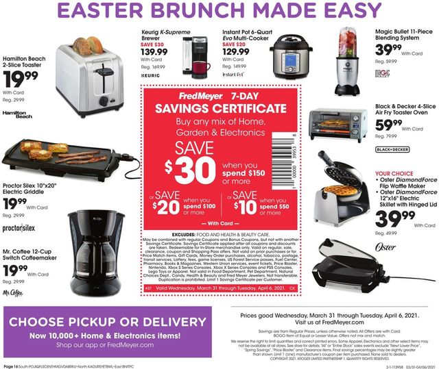 Fred Meyer Ad from 03/31/2021