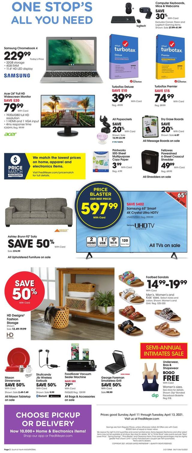 Fred Meyer Ad from 04/11/2021